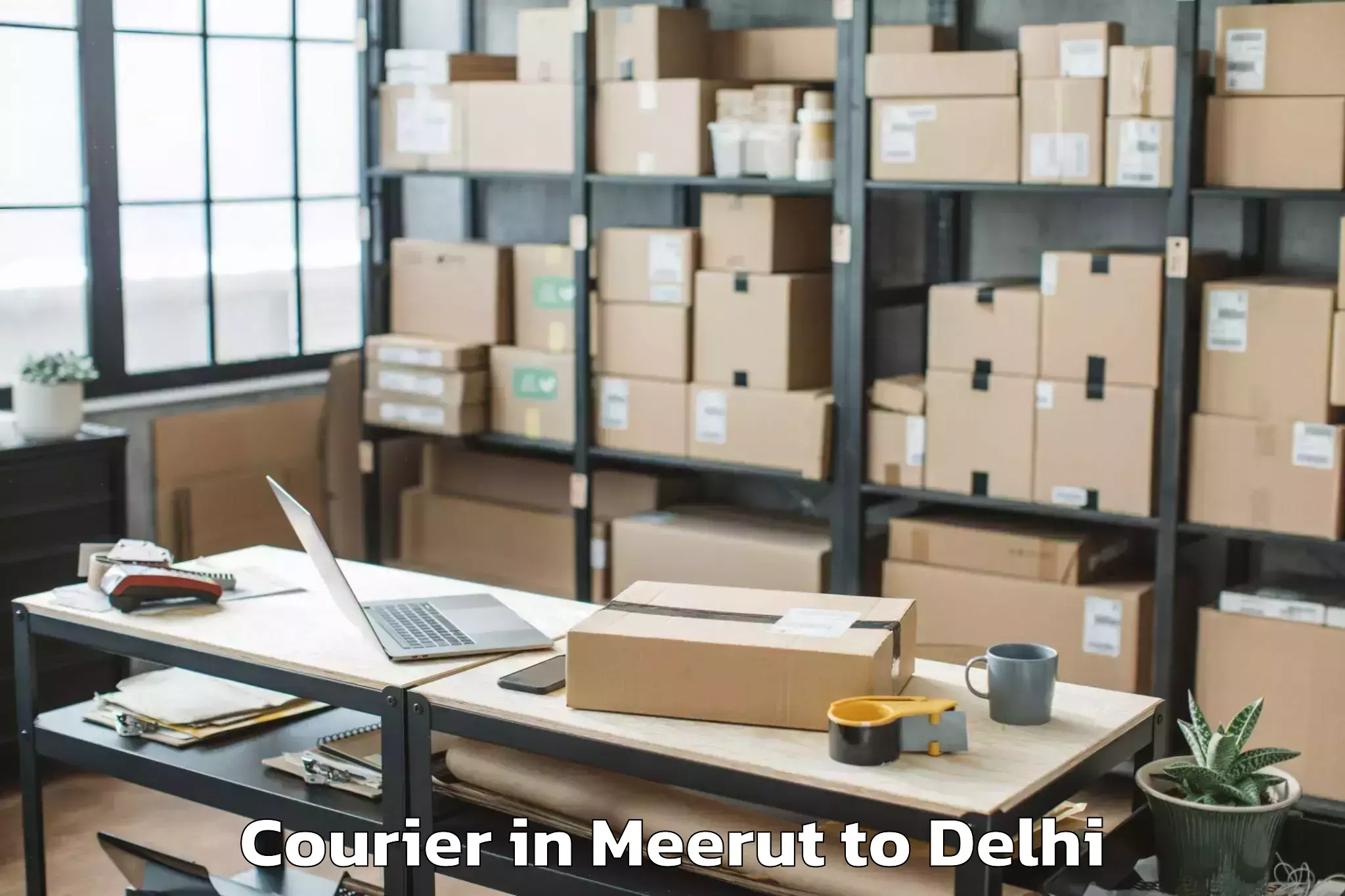 Reliable Meerut to Okhla Industrial Estate Okhla Courier